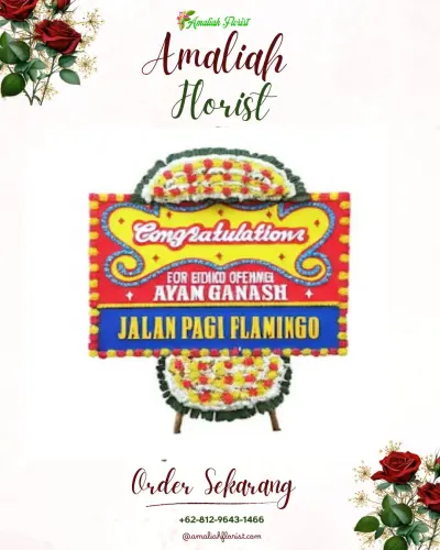 Bunga Papan Congratulation di Kramat Selatan